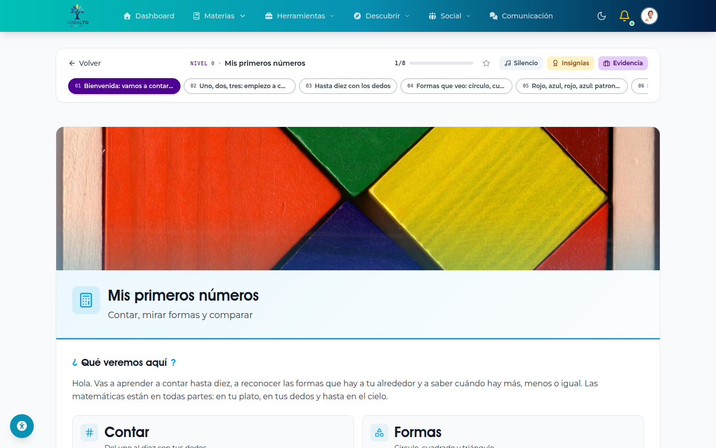 Nivel 0 de Matemáticas — Mis primeros números