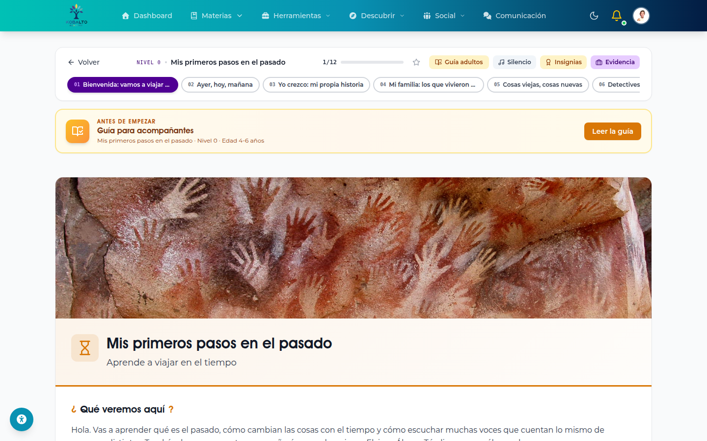 Nivel 0 de Historia — pinturas rupestres