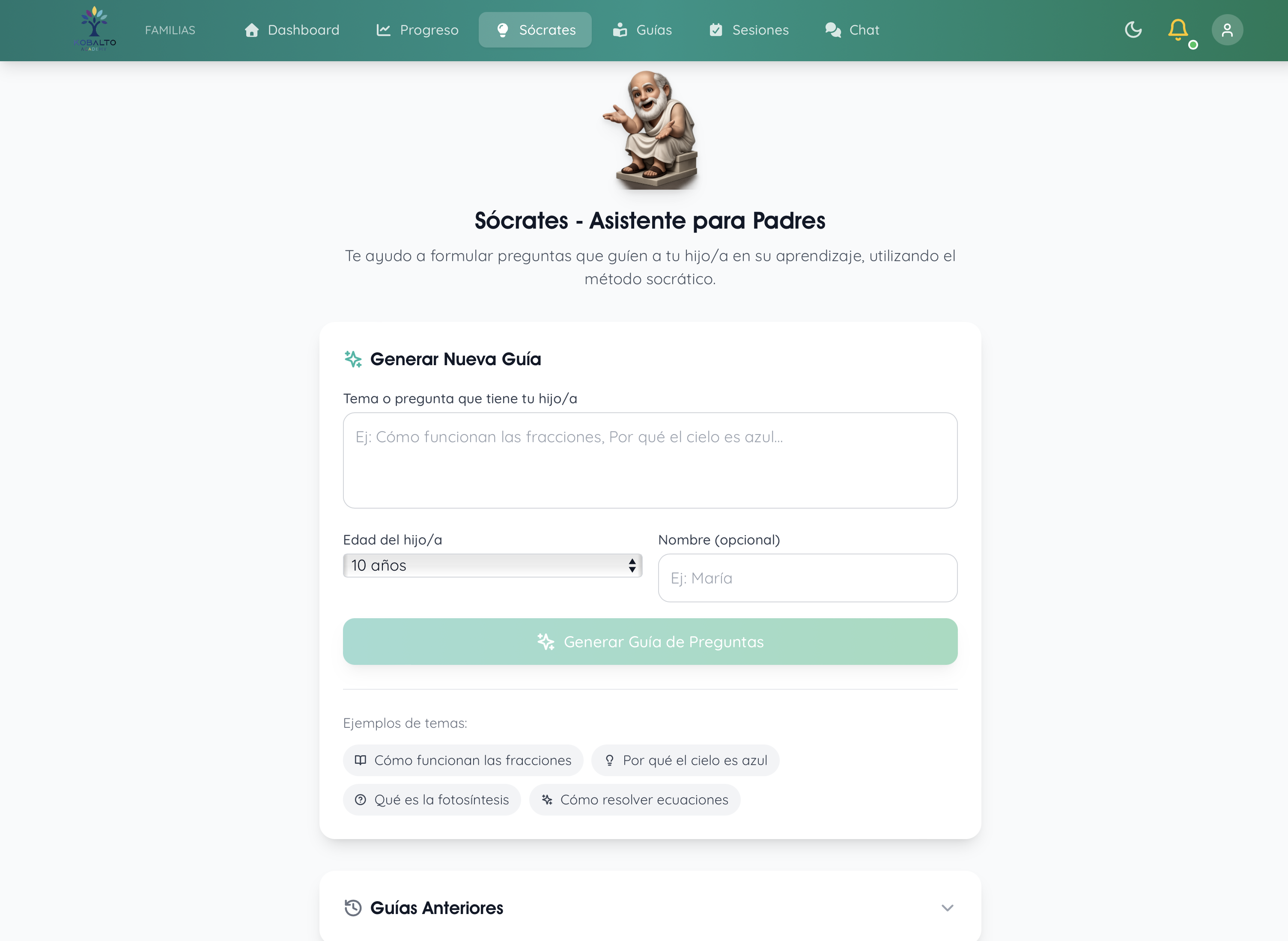 Sócrates - Tutor Socrático